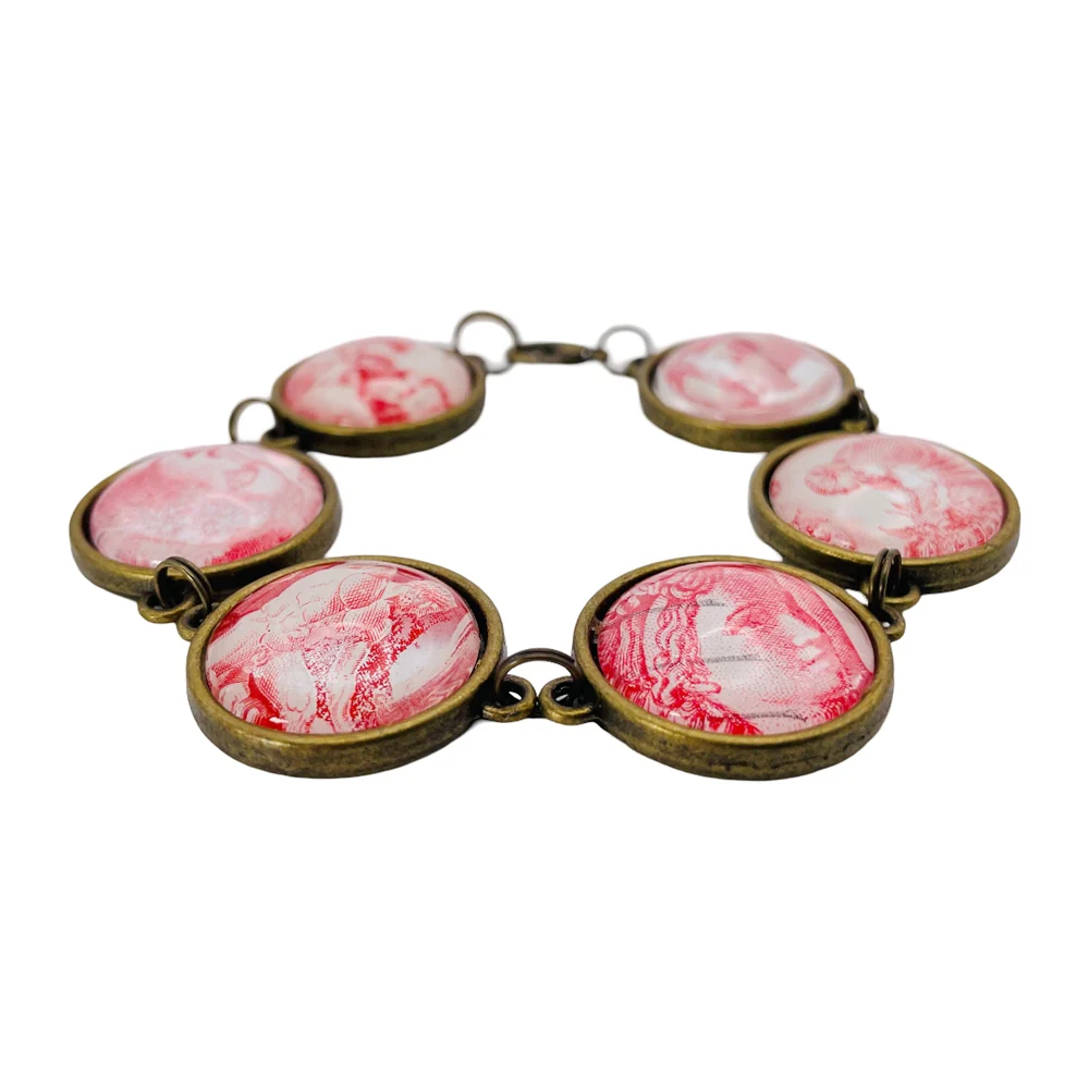 1980's Vintage Postal Stamp Bracelet - Image 3