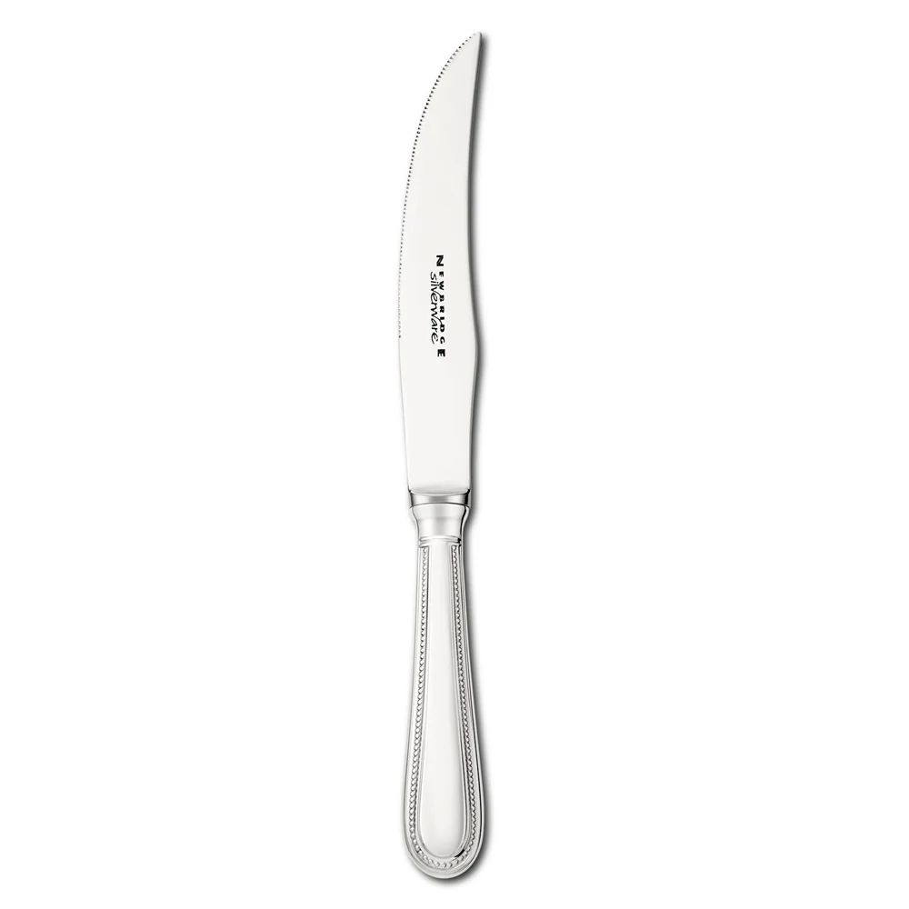 Bead Silver Plated Steak Knife - Single