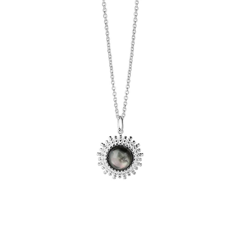 Black MOP Cabochon Pendant