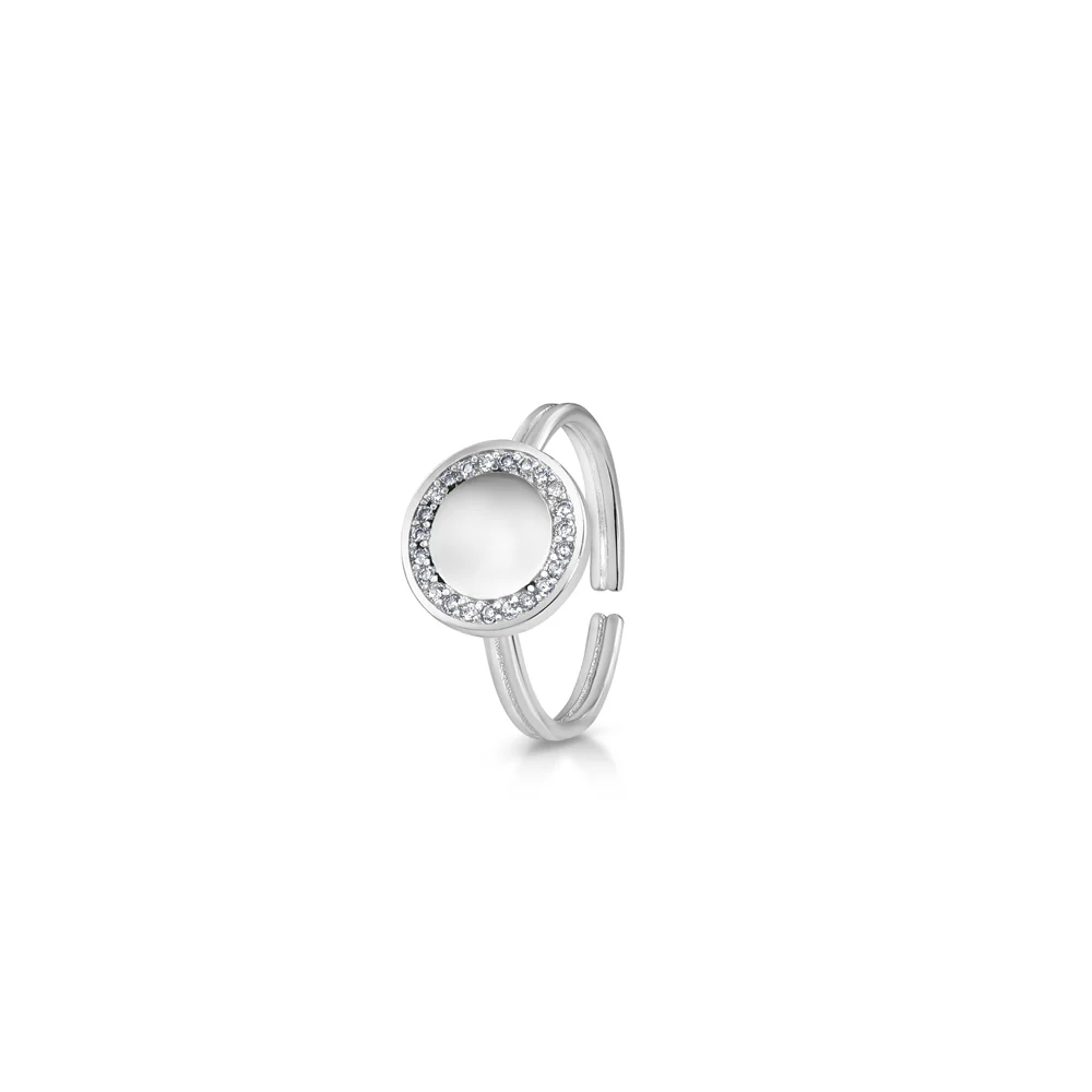 Circular Ring with Clear Stones - Image 3