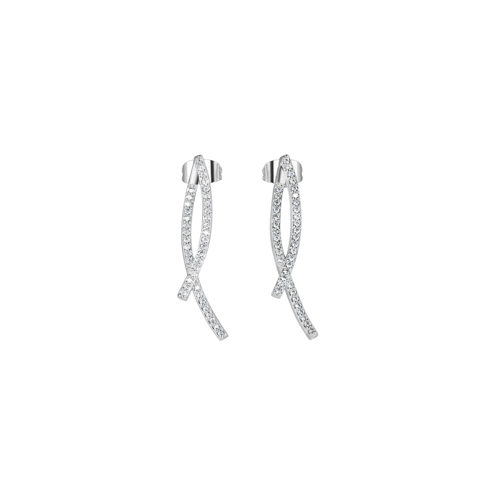 Cross Over Earrings