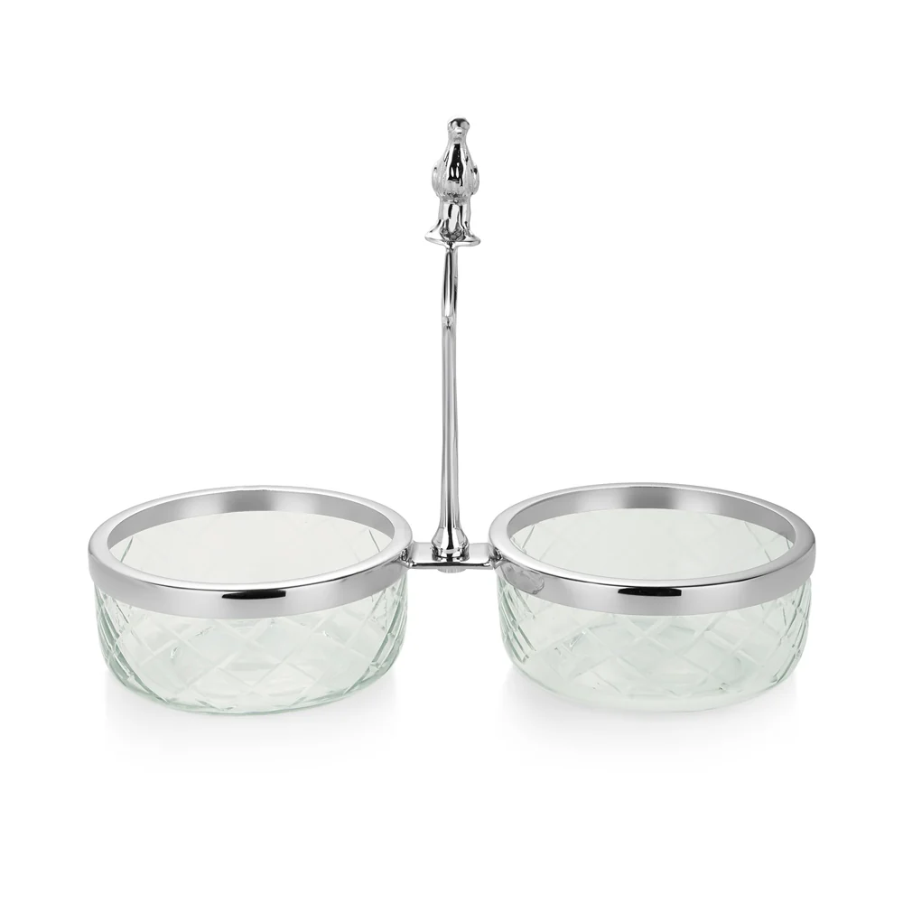 Cut Glass Appetiser Set - Image 2