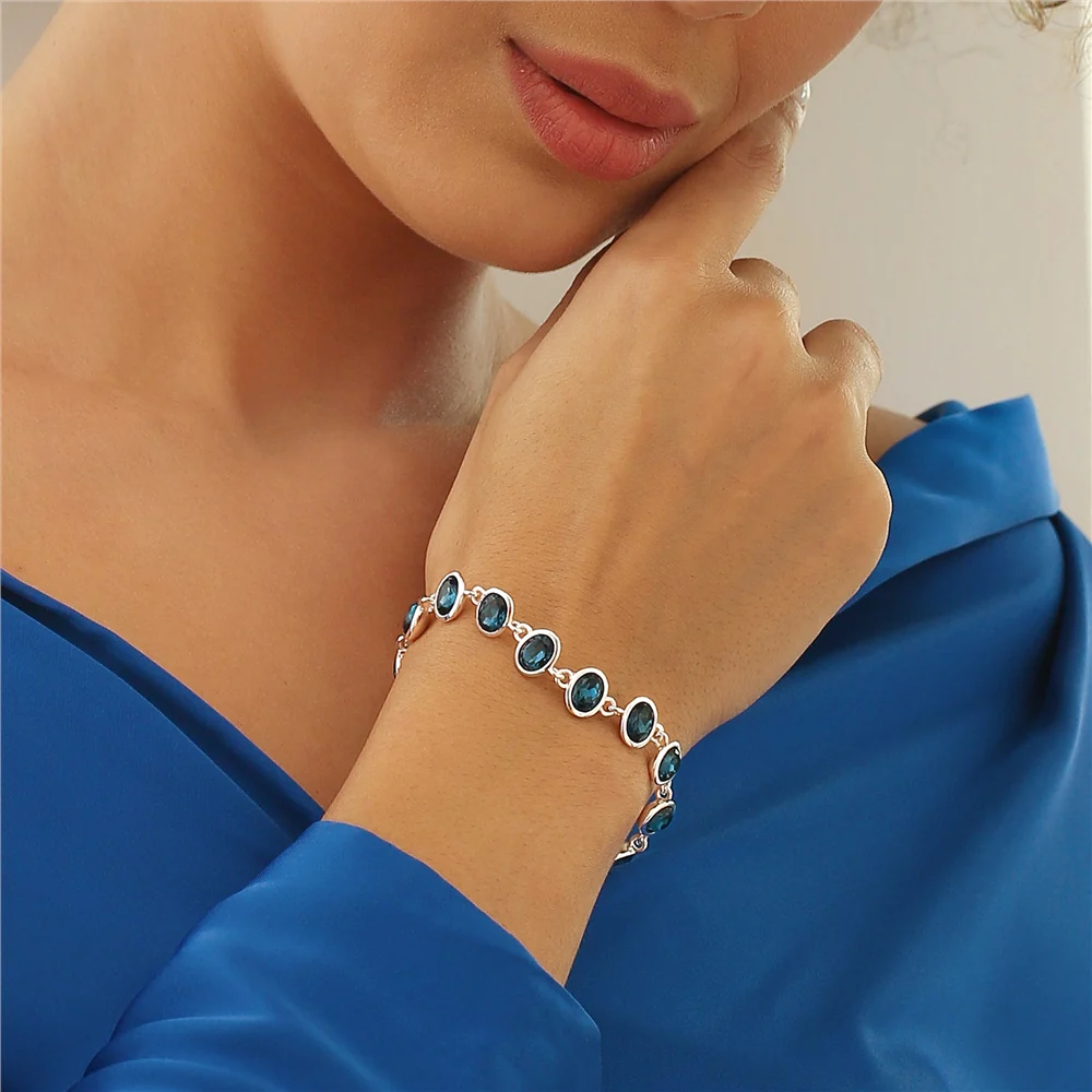 Dark Blue Stone Bracelet - Image 2