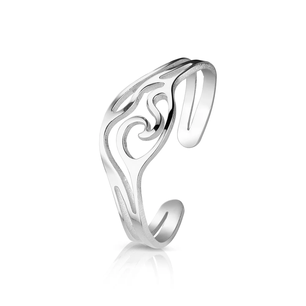 Ocean Silver Plated Bangle