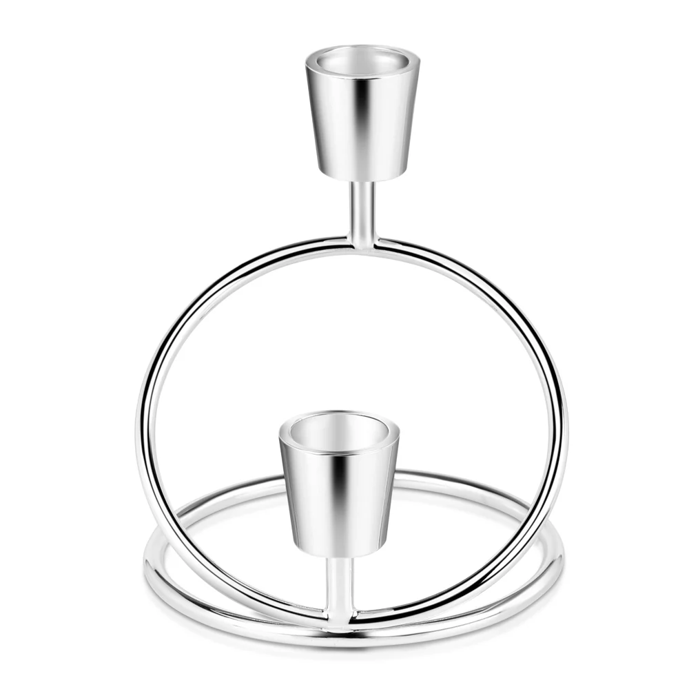 Silver Plated Set of 2 Candle Sticks