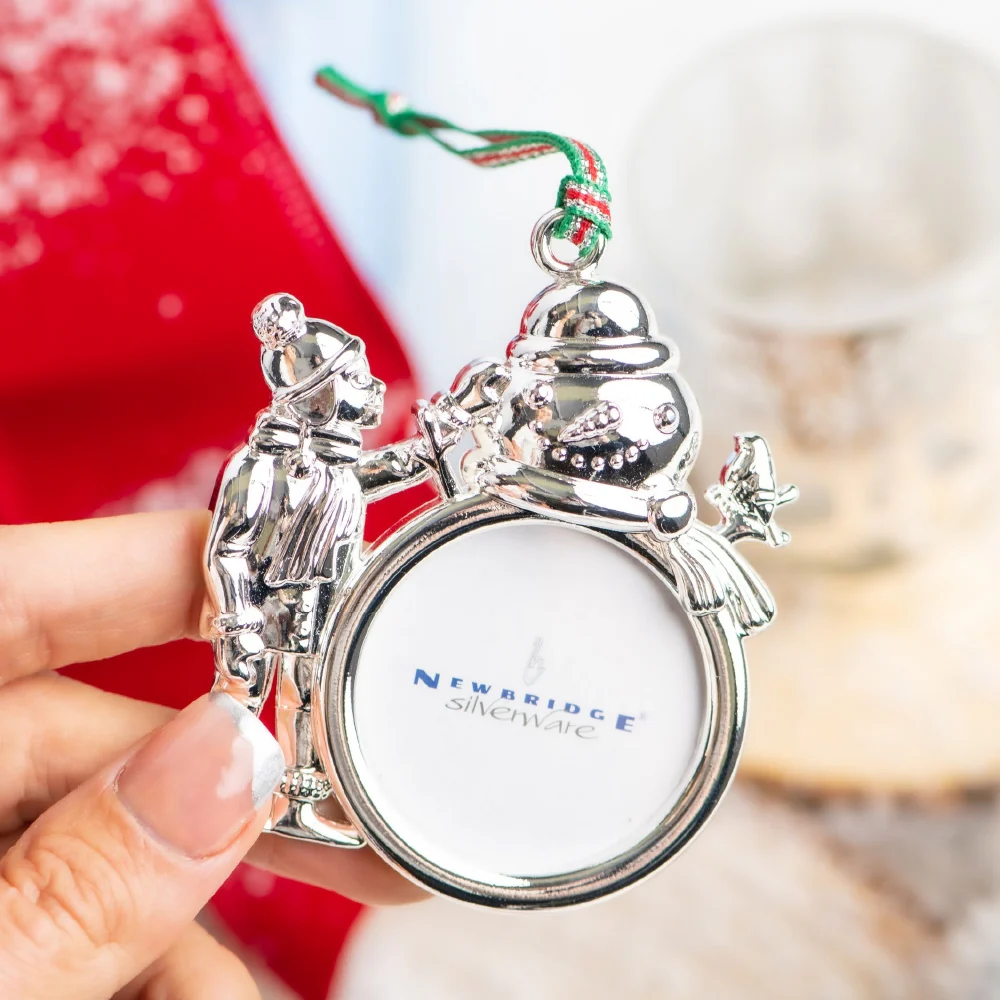 Snowman Photo Frame Christmas Tree Decoration - Image 2
