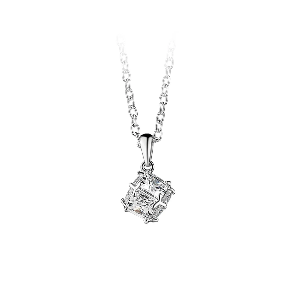 Square Drop with Clear Stone